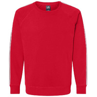 J. America Rival Fleece Crewneck Sweatshirt S Red