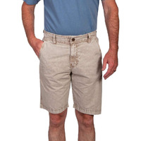 Scully Western Shorts Mens Zip Fly 100% Cotton 32 Stone F0_5258