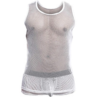 Mob Fishnet Tanktop White Small