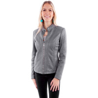 Scully Western Jacket Womens Zip Front Leather XXL Sky F0_L1109
