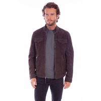 Scully Men's Suede Zip Jacket Brown XX- US