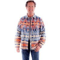 Scully Western Jacket Mens Aztec Southwest Button XXL Santa Fe F0_5364