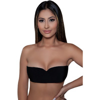 Be Wicked Womens Wing Shaped Adhesive Bra, A-B, Black