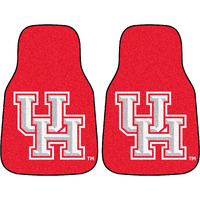 Fanmats Sports Team Logo Houston 2-piece Carpeted Car Mats 18"x27"