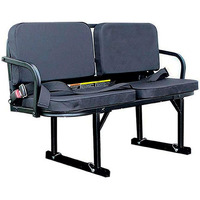 Great Day Deluxe Rumble Seat - For UTVs With30"x 30"x 12" or Larger Bed Size - 350 lbs Weight Capacity - Black, UVDRS200BL