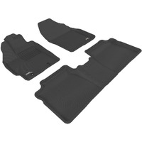 3D MAXpider Toyota Prius 2010-2011 Kagu Black R1 R2 (Retention Hooks in Driver's Side Floor