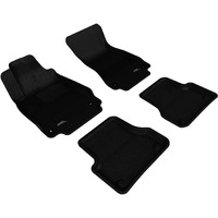 3D MAXpider Custom Fit Kagu Floor Mat (Black) for 2012-2018 Audi A6 / A7 / S6 / S7 / RS7-1ST Row 2ND Row