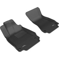 3D MAXpider Custom Fit Kagu Floor Mat (Black) Compatible with Audi A6 Sedan (C7) 2012-2018 / S6 (C7) 2013-2018 / A7 (4G8) 2012-2018 / S7 (4G8) 2013-2018 / RS 7 (4G8) 2014-2018 - Front Row R1