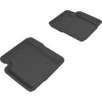 3D MAXpider L1FA00321509 Second Row Custom Fit All-Weather Floor Mat for Select Fiat 500 Models - Kagu Rubber (Black)