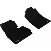 3D MAXpider Front Row Custom Fit All-Weather Floor Mat for Select BMW X3 (F25)/ X4 (F26) Models - Kagu Rubber (Black)