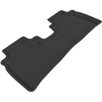 3D MAXpider L1NS01821509 All-Weather Floor Mats for Nissan Murano 2009-2014 Custom Fit Car Floor Liners, Kagu Series (2nd Row, Black)