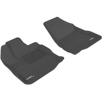 3D MAXpider All-Weather Floor Mats for Chevrolet Equinox/GMC Terrain 2010-2017 Custom Fit Car Floor Liners, Kagu Series (1st Row, Black)