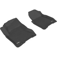 3D MAXpider Custom Fit Kagu Floor Mat (Black) Compatible with Nissan Rogue 2008-2013 - Front Row