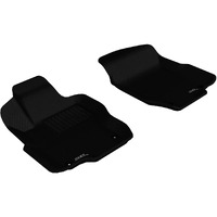 3D MAXpider Front Row Custom Fit All-Weather Floor Mat for Select Mercedes-Benz ML-Class/GL-Class Models - Kagu Rubber (Black)