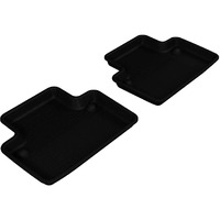 3D MAXpider Custom Fit Kagu Floor Mat (Black) Compatible with Volvo XC90 2003-2014 - Second Row