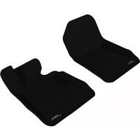 3D MAXpider Front Row Custom Fit All-Weather Floor Mat for Select BMW 3 Series Convertible (E93) Models - Kagu Rubber (Black)