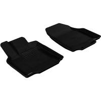 3D MAXpider Front Row Custom Fit All-Weather Floor Mat for Select Mazda CX-9 Models - Kagu Rubber (Black)