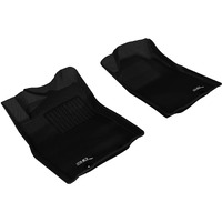 3D MAXpider Front Row Custom Fit All-Weather Floor Mat for Select Toyota Tacoma Models - Kagu Rubber (Black)
