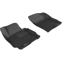 3D MAXpider Custom Fit Kagu Floor Mat (Black) Compatible with Hyundai Elantra Sedan 2011-2013 / Elantra Coupe 2013 - Front Row
