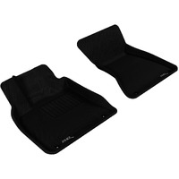 3D MAXpider Custom Fit Kagu Floor Mat (Black) Compatible with Audi Q5 (8R) 2009-2017 / SQ5 (8R) 2014-2017 - Front Row