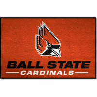 FANMATS - 4286 NCAA Ball State University Cardinals Nylon Face Starter Rug 19"x30"