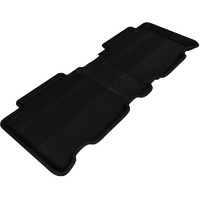 3D MAXpider Second Row Custom Fit All-Weather Floor Mat for Select Toyota RAV4 Models - Kagu Rubber (Black)