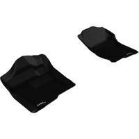 3D MAXpider Custom Fit Kagu Floor Mat (Black) for 2007-2013 Chevrolet/GMC Silverado/Suburban/Tahoe/Sierra/Yukon/Yukon XL - 1ST Row