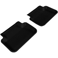 3D MAXpider L1AD02721509 Second Row Custom Fit All-Weather Floor Mat for Select Audi A4/S4/RS4 Models - Kagu Rubber (Black)