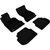 3D MAXpider L1BM05401509 Complete Set Custom Fit All-Weather Floor Mat for Select BMW 5 Series (F10) Models - Kagu Rubber (Black)