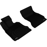 3D MAXpider Front Row Custom Fit All-Weather Floor Mat for Select BMW 5 Series (F10) Models - Kagu Rubber (Black)