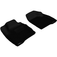 3D MAXpider Custom Fit Kagu Floor Mat (Black) Compatible with Chevrolet Impala 2006-2013 / Impala Limited 2014-2015 - Front Row
