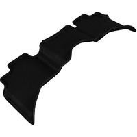 3D MAXpider Second Row Custom Fit All-Weather Floor Mat for Select Dodge Ram 1500 Models - Kagu Rubber (Black)