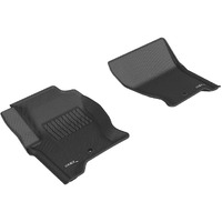 3D MAXpider Custom Fit Kagu Floor Mat (Black) for 2008-2016 Land Rover LR4/ Range Rover Sport - 1ST Row