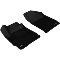 3D MAXpider Custom Fit Kagu Floor Mat (Black) Compatible with Nissan Altima Coupe/Sedan 2007-2012 - Front Row