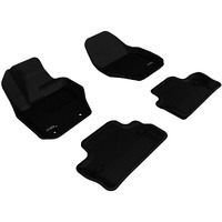 3D MAXpider - L1VV01601509 All-Weather Floor Mats for Volvo S60 2011-2018 / V60 2015-2018 Custom Fit Car Floor Liners, Kagu Series (1st & 2nd Row, Black)