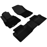 3D MAXpider Custom Fit Kagu Floor Mat (Black) Compatible with Mitsubishi Outlander Sport 2011-2024 - Full Set