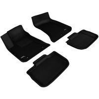3D MAXpider Custom Fit KAGU Floor Mat (BLACK) Compatible with CHRYSLER 300 RWD 2011-2023 - Full Set