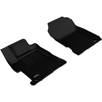 3D MAXpider Custom Fit Kagu Floor Mat (Black) for 2014-2015 Honda Civic Sedan - 1ST Row