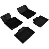 3D MAXpider 2014-2016 Mini Countryman Kagu 1st & 2nd Row Floormats - Black (L1MN00901509) , Gray