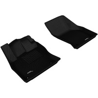 3D MAXpider Front Row Custom Fit All-Weather Floor Mat for Select Audi A3/S3 Models - Kagu Rubber (Black)