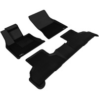 3D MAXpider Custom Fit Kagu Floor Mat (Black) Compatible with BMW X5 (F15) 2014-2018 / X6 (F16) 2015-2019 - Full Set