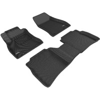 3D MAXpider Custom Fit Kagu Floor Mat (Black) Compatible with Nissan Sentra 2013-2019 - Full Set