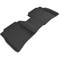3D MAXpider - L1NS07621509 All-Weather Floor Mats for Nissan Sentra 2013-2018 Custom Fit Car Floor Liners, Kagu Series (2nd Row, Black)
