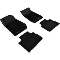 3D MAXpider Complete Set Custom Fit All-Weather Floor Mat for Select Chevrolet SS Models - Kagu Rubber (Black)