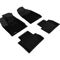 3D MAXpider Custom Fit Kagu Floor Mat (Black) Compatible with Chrysler 200 2015-2017 - Full Set
