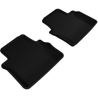 3D MAXpider Second Row Custom Fit All-Weather Floor Mat for Select Cadillac CTS RWD Sedan Models - Kagu Rubber (Black)