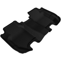 3D MAXpider L1HD05521509 Front Row Custom Fit All-Weather Floor Mat for Select Honda Fit Models - Kagu Rubber (Black)