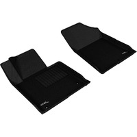 3D MAXpider Custom Fit Kagu Floor Mat (Black) Compatible with Hyundai Sonata 2015-2019 / Sonata Hybrid 2016-2019 / Kia Optima 2016-2020 - R1