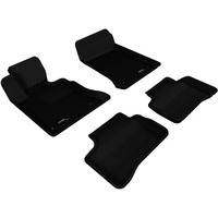 3D MAXpider Custom Fit Kagu Floor Mat (Black) Compatible with Mercedes-Benz GLK 350 (X204) 2013-2015 - Full Set