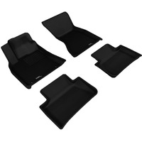 3D MAXpider Custom Fit Kagu Floor Mat (Black) Compatible with Porsche Macan (95B) 2015-2025 - Full Set